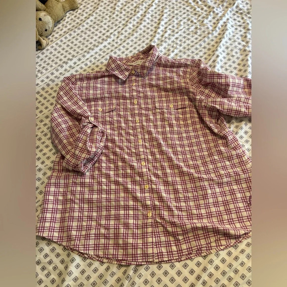 ORVIS Roll tab pink button down shirt, size XLarge women’s - Picture 6 of 16